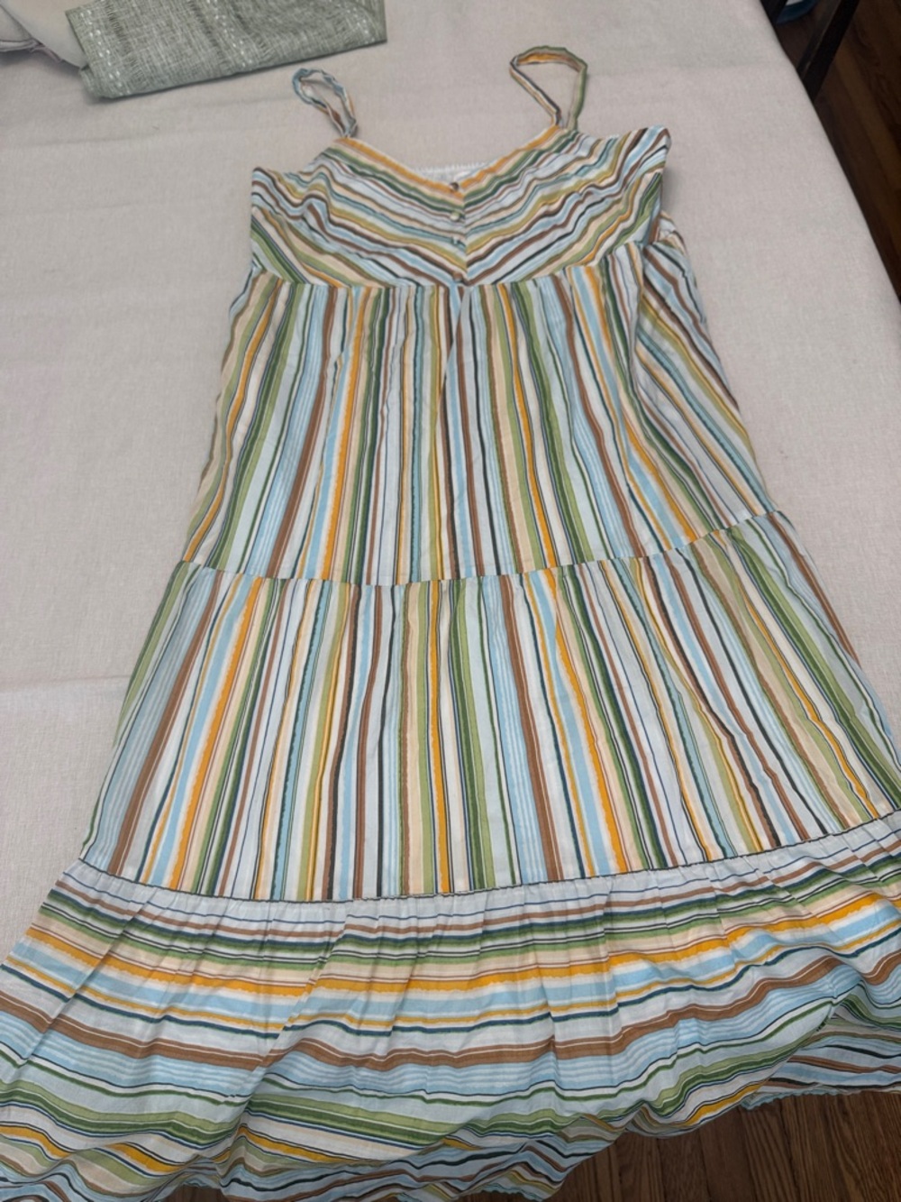 Striped Summer Sundress in Soft Pastels